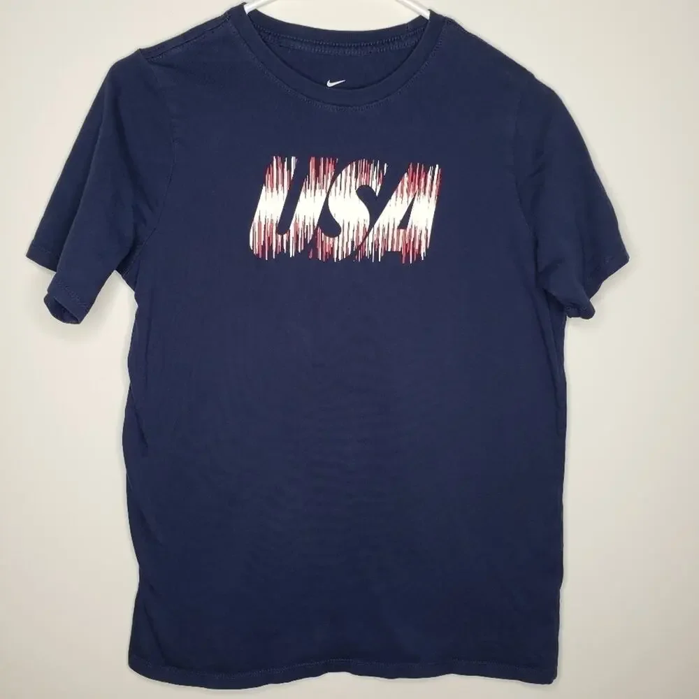 Nike USA Short Sleeve Tee Shirt Boys XL
